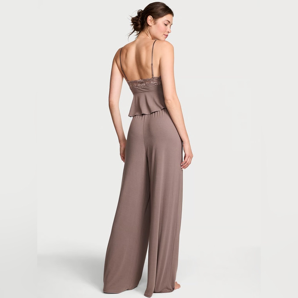 (NWT) VS Modal Soft Wide Leg Pant XS PLUM - Picture 2 of 5